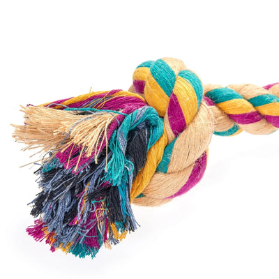 Green & Wilds Big Rope 2 Knot, Eco Toy, Eco Friendly Dog Toy | Barks & Bunnies