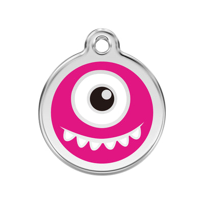 Red Dingo Monster Dog Tag, Enamel Pet Tag UK | Barks & Bunnies