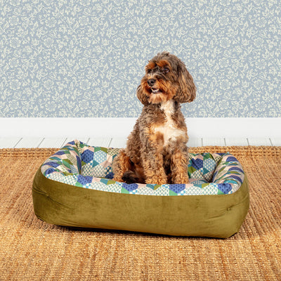Laura Ashley Thistle Patchwork Snuggle Bed | Barks & Bunnies