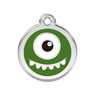 Red Dingo Monster Dog Tag, Enamel Pet Tag UK | Barks & Bunnies