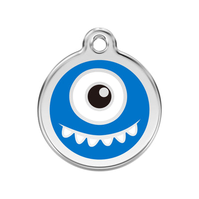 Red Dingo Monster Dog Tag, Enamel Pet Tag UK | Barks & Bunnies