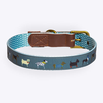 FatFace Marching Dogs Collar Lead Matching Set | Barks & Bunnies