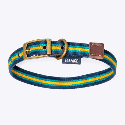 FatFace Striped Dog Collar & Lead Matching Set | Barks & Bunnies