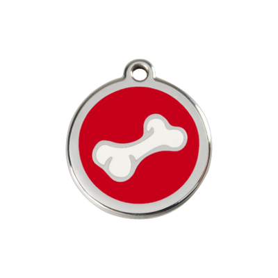 Red Dingo Comic 3D Bone Dog Tag, Enamel Pet Tag UK | Barks & Bunnies