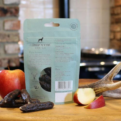 The Innocent Hound Venison Sausages with Chopped Apple | Barks & Bunnies