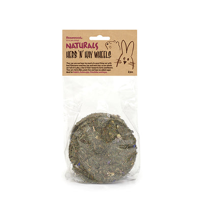 Rosewood Naturals Herb 'n' Hay Wheels for Rabbits | Barks & Bunnies