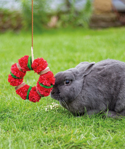 Cupid & Comet Christmas Wreath