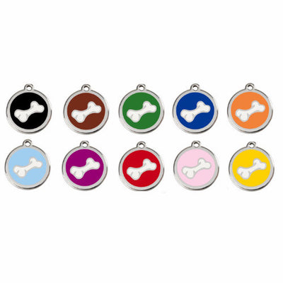 Red Dingo Comic 3D Bone Dog Tag, Enamel Pet Tag UK | Barks & Bunnies