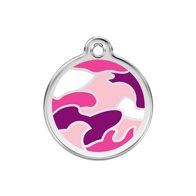 Red Dingo Camouflage Dog ID Tag, Enamel Pet Tag UK | Barks & Bunnies