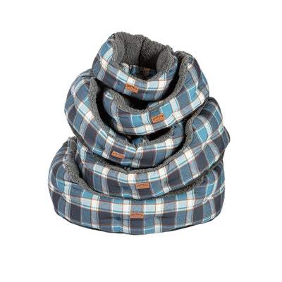 Fat Face Fleece Check Dogs Deluxe Slumber Dog Bed by Danish Design | Barks & Bunnies