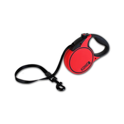 Kong Terrain Retractable Dog Lead Red | Barks & Bunnies