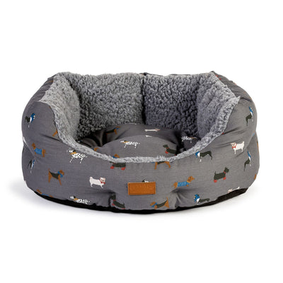 Fat Face Marching Dogs Deluxe Slumber Dog Bed by Danish Design | Barks & Bunnies