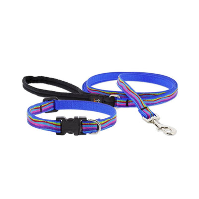 Lupine Originals Dog Collars, Rainbow Ripple Creek | Barks & Bunnies