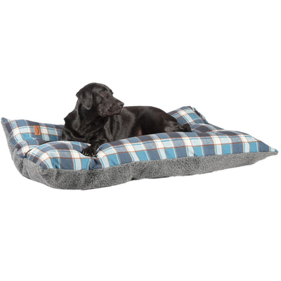 Fat Face Fleece Check Deep Duvet Dog Bed by Danish Design | Barks & Bunnies