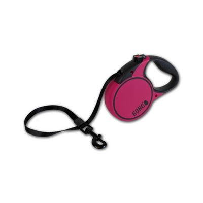 Kong Terrain Retractable Dog Lead Fuschia | Barks & Bunnies