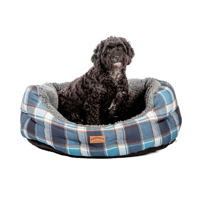 Fat Face Fleece Check Dogs Deluxe Slumber Dog Bed by Danish Design | Barks & Bunnies