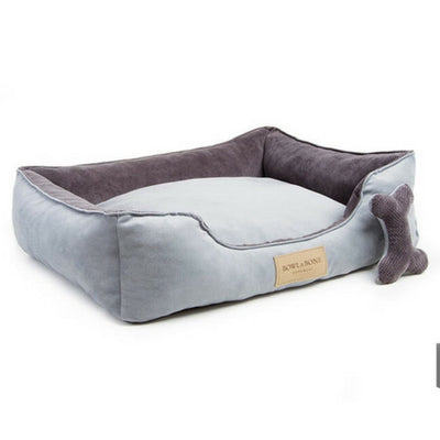 Bowl & Bone Republic Classic Bed Grey, Dog Bed | Barks & Bunnies