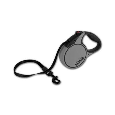 Kong Terrain Retractable Dog Lead Grey | Barks & Bunnies