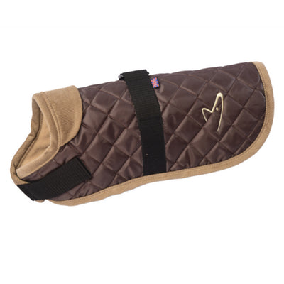 Gor Pets Worcester Dog Coat Brown, Quilted Winter Dog Coat | Barks & Bunnies