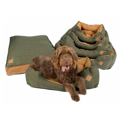 Danish Design Tweed Green Deep Filled Quilted Mattress | Barks & Bunnies