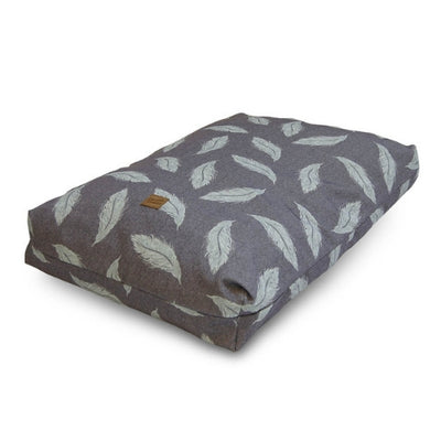 Danish Design Retreat Eco Wellness Feather Dog Bed Grey & Duck Egg | Barks & Bunnies