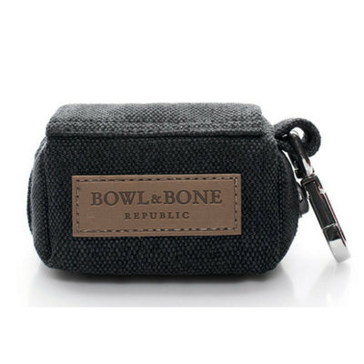 Bowl & Bone Republic MINI Black, Dog Poop Bag Dispenser | Barks & Bunnies