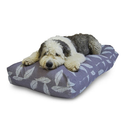 Danish Design Retreat Eco Wellness Feather Dog Bed Grey & Duck Egg | Barks & Bunnies