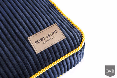 Bowl & Bone Republic Deco Cushion Sapphire, Dog Bed | Barks & Bunnies