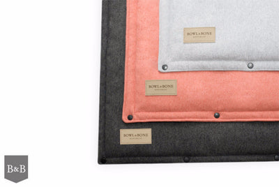 Bowl & Bone Republic Loft Mat Grey, Travel Dog Bed | Barks & Bunnies