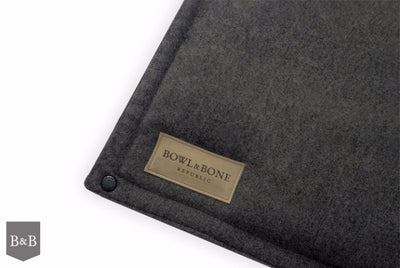 Bowl & Bone Republic Loft Mat Graphite, Travel Dog Bed | Barks & Bun..