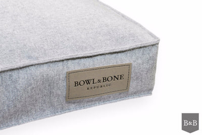 Bowl & Bone Republic Loft Cushion Grey, Dog Bed | Barks & Bunnies