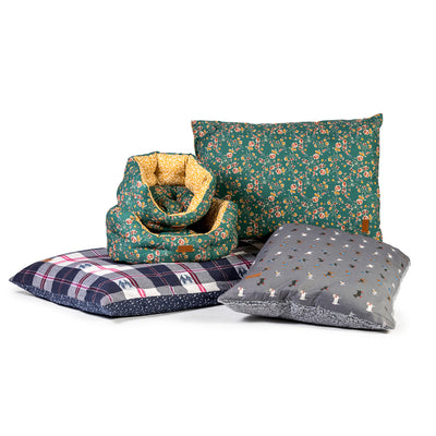 Fat Face Marching Dogs Deep Duvet Dog Bed by Danish Design | Barks & Bunnies