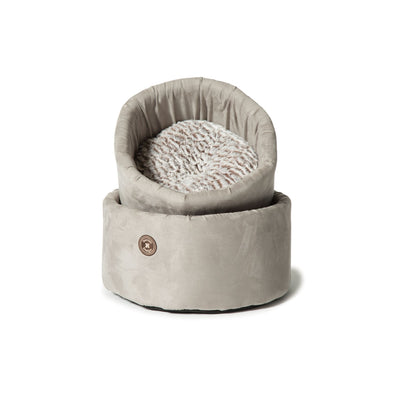 Danish Design Arctic Grey Cat Bed Cosy | Barks & Bunnies