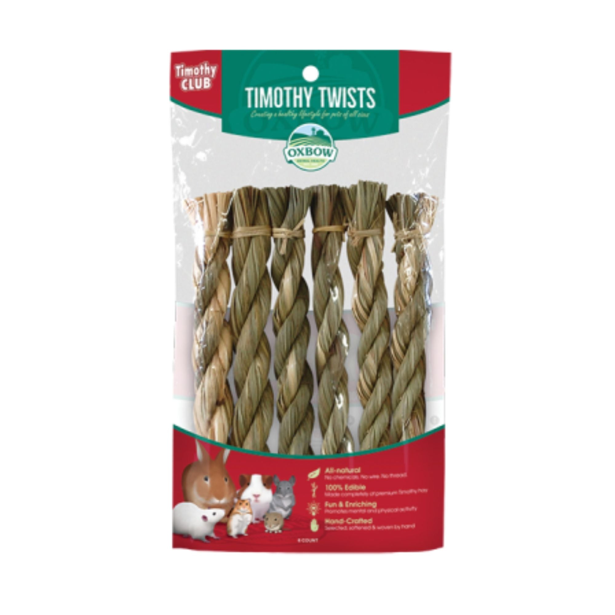 Oxbow Timothy Twists for Rabbits & Small Animals | Barks & Bunnies