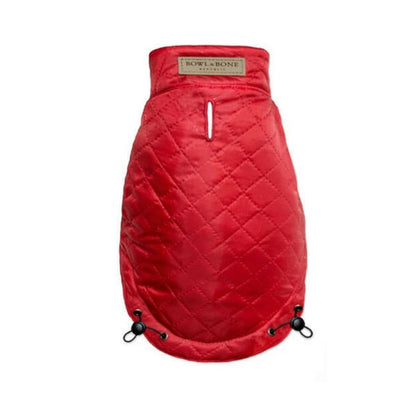 Bowl & Bone Spirit Jacket Red, Quilted Dog Coat | Barks & Bunnies