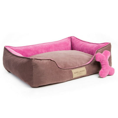 Bowl & Bone Republic Classic Bed Pink, Dog Bed | Barks & Bunnies