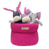 Bowl & Bone Republic Cotton Basket Pink, Dog Toy Storage | Barks & Bunnies