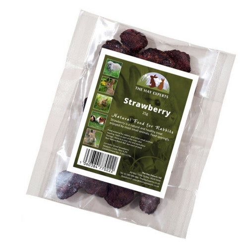 The Hay Experts Strawberry, Dried Fruit for Rabbits | Barks & Bunnies