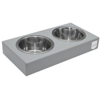 Bowl & Bone Republic DUO Grey, Handmade Dog Bowl | Barks & Bunnies