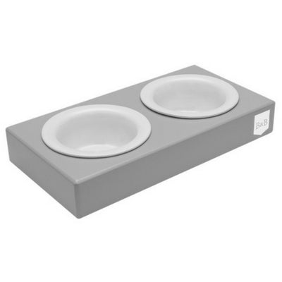 Bowl & Bone Republic DUO CERAMIC Grey, Dog Bowl | Barks & Bunnies