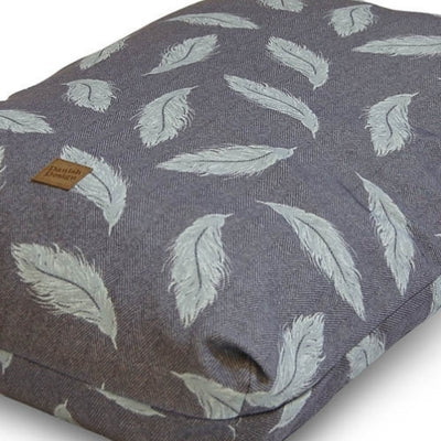 Danish Design Retreat Eco Wellness Feather Dog Bed Grey & Duck Egg | Barks & Bunnies