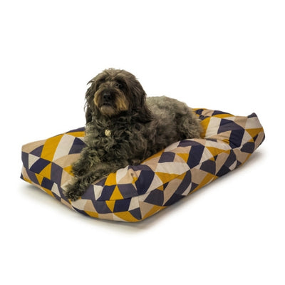 Danish Design Retreat Eco Wellness Geo Tiles Dog Bed | Barks & Bunnies