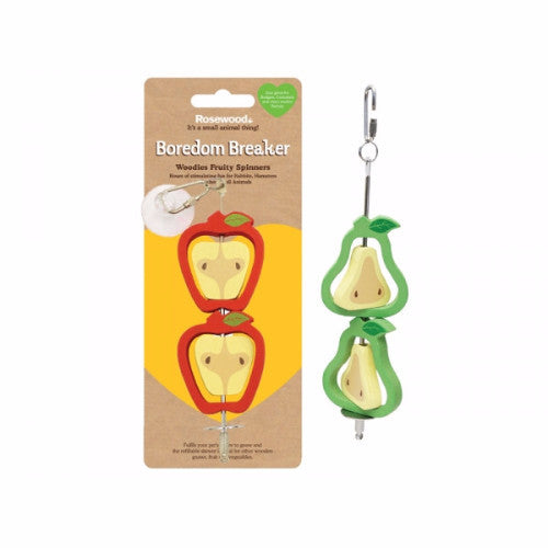 Rosewood Fruity Spinner for Rabbits & Small Animals | Barks & Bunnies