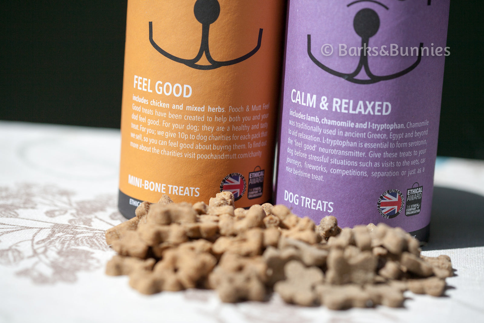 Pooch Mutt Dog Treats Review Calm Relaxed Barks Bunnies