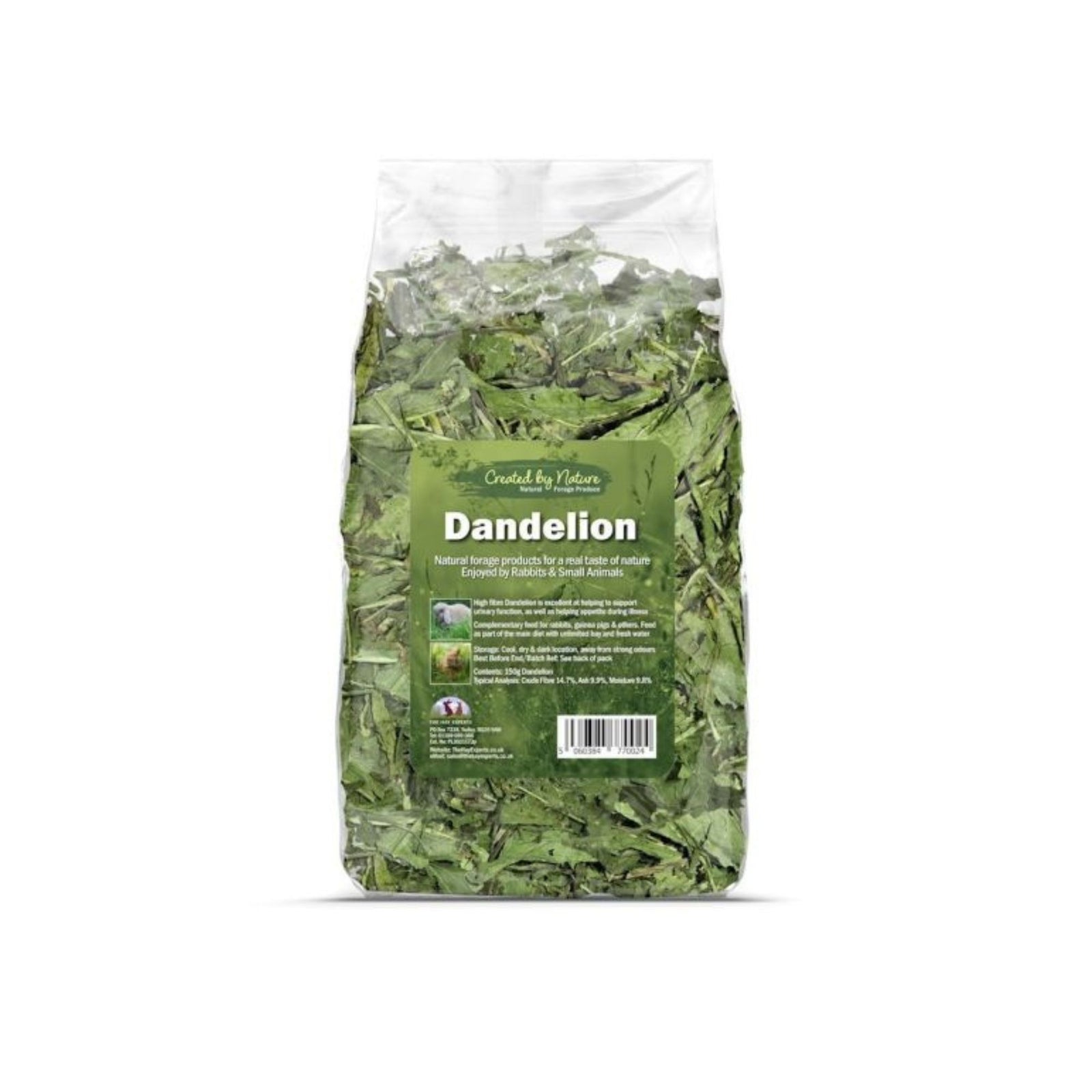 The Hay Experts Dandelion, Dried Herbs for Rabbits | Barks & Bunnies