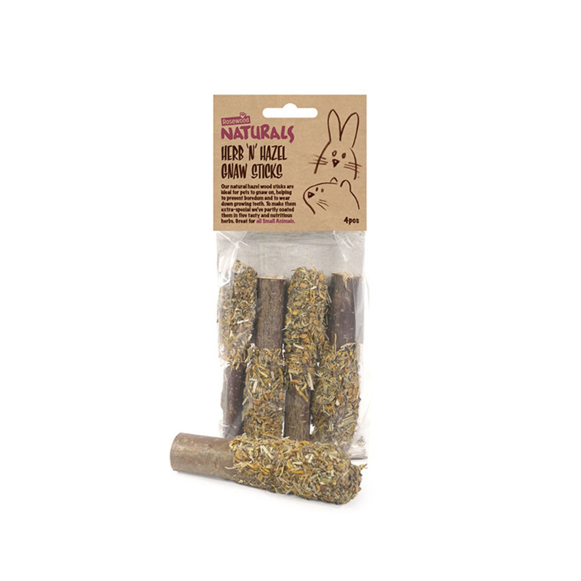 Rosewood Herb 'n' Hazel Gnaw Sticks | Barks & Bunnies