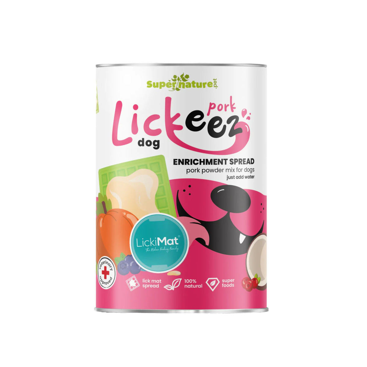 SuperNature Pork Lickeez Enrichment Spread for Dogs | Barks &amp; Bunnies