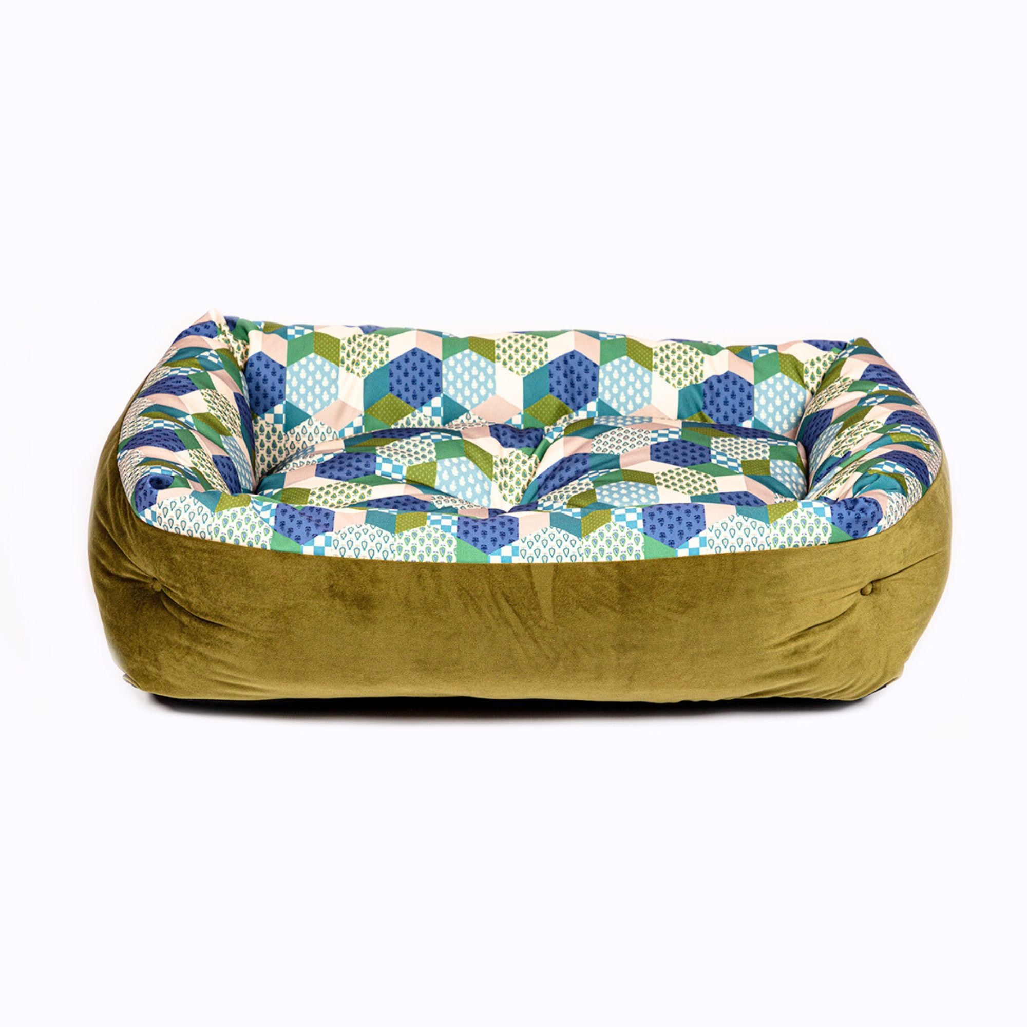 Laura Ashley Thistle Patchwork Snuggle Bed | Barks & Bunnies