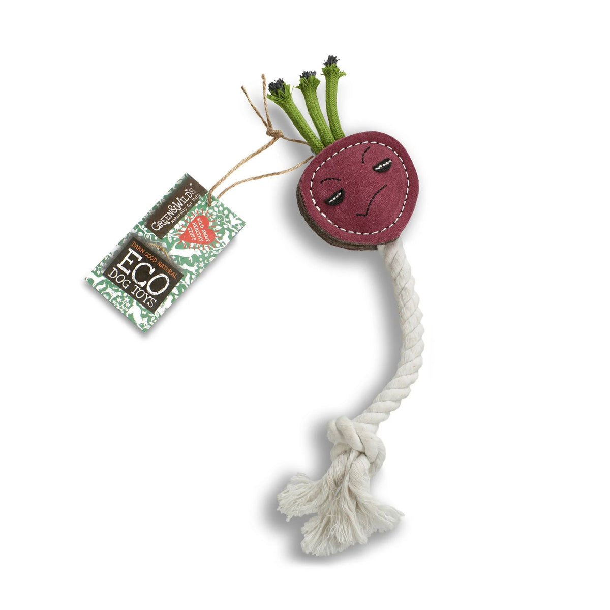 Green &amp; Wilds Ruby The Radish Eco Dog Toy | Barks &amp; Bunnies