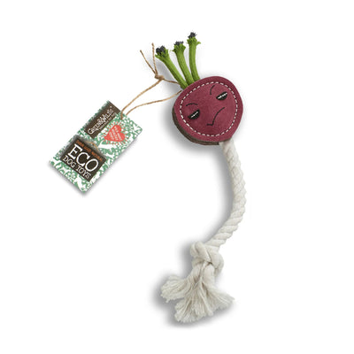 Green & Wilds Ruby The Radish Eco Dog Toy | Barks & Bunnies